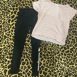 Champion leggings and top